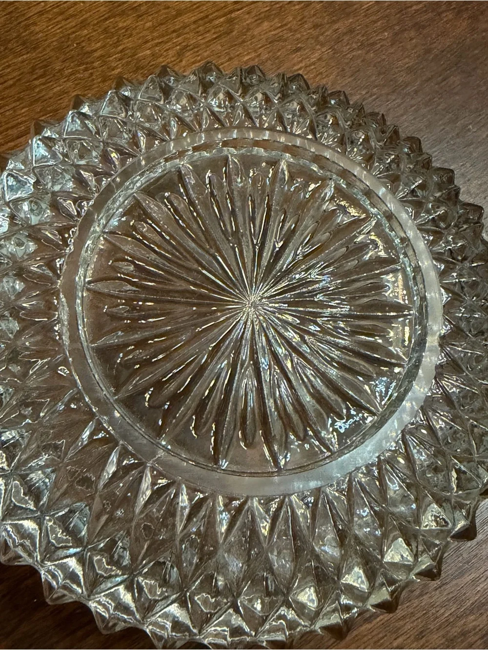 Set of 2 crystal Trinket dishes